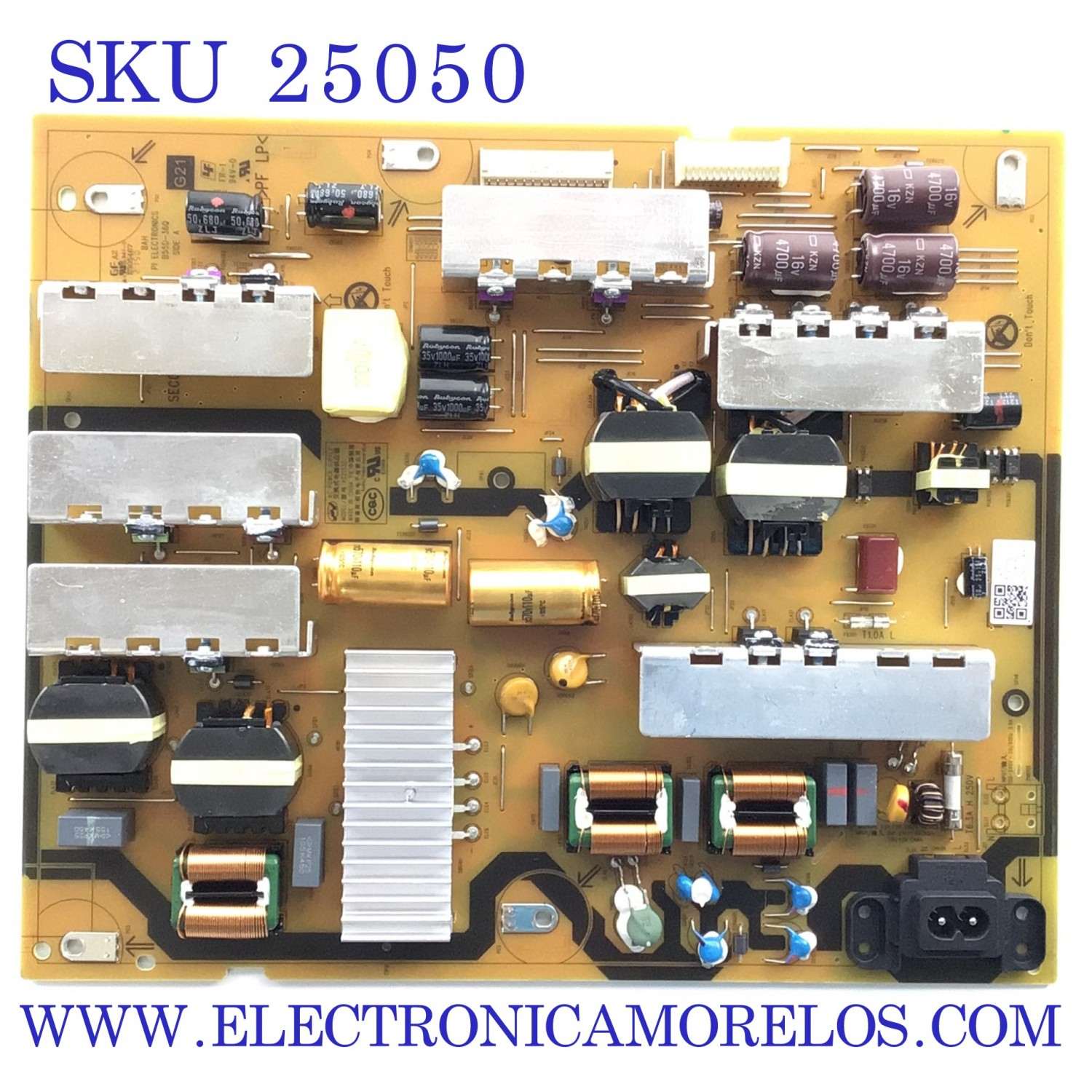 FUENTE DE PODER ORIGINAL PARA TV SONY / NUMERO DE PARTE 1-013-618-21 / B55D-36Q / 101361821 / AC21332-1LF / PANEL YDCM055DCS11 / MODELO XR-55X90K / XR55X90K / XR-55X90CK
